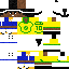 Minecraft skin texture, 64x64 pixels