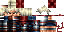 Minecraft skin texture, 64x32 legacy pixels