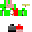Minecraft skin texture, 64x64 pixels