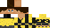 Minecraft skin texture, 64x32 legacy pixels