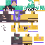 Minecraft skin texture, 64x64 pixels