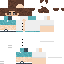 Minecraft skin texture, 64x64 pixels