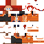 Minecraft skin texture, 64x64 pixels