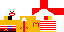 Minecraft skin texture, 64x32 legacy pixels