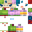 Minecraft skin texture, 64x64 pixels