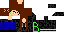 Minecraft skin texture, 64x32 legacy pixels