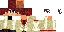 Minecraft skin texture, 64x32 legacy pixels