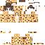 Minecraft skin texture, 64x64 pixels