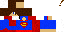 Minecraft skin texture, 64x32 legacy pixels