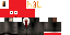 Minecraft skin texture, 64x32 legacy pixels