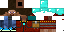 Minecraft skin texture, 64x32 legacy pixels