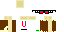 Minecraft skin texture, 64x32 legacy pixels