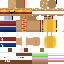 Minecraft skin texture, 64x64 pixels