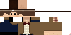 Minecraft skin texture, 64x32 legacy pixels