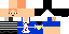 Minecraft skin texture, 64x32 legacy pixels