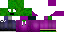 Purple Minecraft skin texture, 64x32 legacy pixels