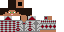 Minecraft skin texture, 64x32 legacy pixels