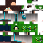 Minecraft skin texture, 64x64 pixels