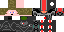 Minecraft skin texture, 64x32 legacy pixels