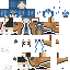 Minecraft skin texture, 64x64 pixels