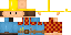 Minecraft skin texture, 64x32 legacy pixels