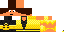 Minecraft skin texture, 64x32 legacy pixels