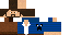 Minecraft skin texture, 64x32 legacy pixels