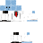 Minecraft skin texture, 64x64 pixels