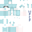 Minecraft skin texture, 64x64 pixels