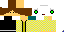 Minecraft skin texture, 64x32 legacy pixels