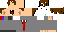 Minecraft skin texture, 64x32 legacy pixels