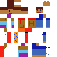 Minecraft skin texture, 64x64 pixels