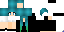 Minecraft skin texture, 64x32 legacy pixels