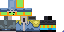 Minecraft skin texture, 64x32 legacy pixels