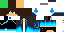 Minecraft skin texture, 64x32 legacy pixels