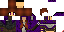 Minecraft skin texture, 64x32 legacy pixels