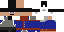 Minecraft skin texture, 64x32 legacy pixels