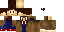 Minecraft skin texture, 64x32 legacy pixels