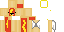Minecraft skin texture, 64x32 legacy pixels