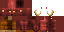 Red Minecraft skin texture, 64x32 legacy pixels