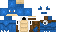 Minecraft skin texture, 64x32 legacy pixels