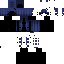 Blue Minecraft skin texture, 64x64 pixels