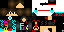 Minecraft skin texture, 64x32 legacy pixels