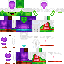 Minecraft skin texture, 64x64 pixels