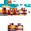 Minecraft skin texture, 64x64 pixels