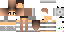 Minecraft skin texture, 64x32 legacy pixels