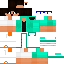 Minecraft skin texture, 64x64 pixels