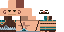 Minecraft skin texture, 64x32 legacy pixels