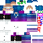 Minecraft skin texture, 64x64 pixels