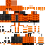 Brown Minecraft skin texture, 64x64 pixels